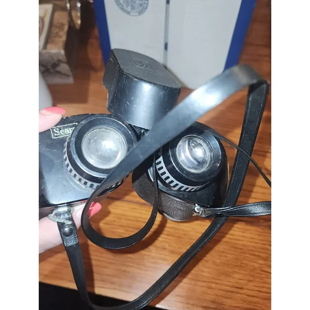 Vintage Sears Discoverer Zoom 10x - 25 x 50 mm Binoculars 1,000yds 25x 473-25841